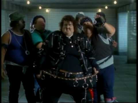 Weird Al in his 'Fat' music video, wearing a fat version of a Michael Jackson costume.
