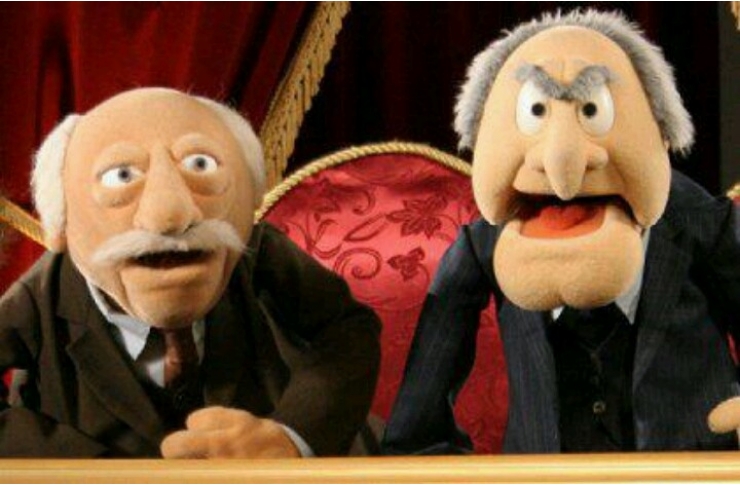 Statler and Waldorf from the Muppet Show